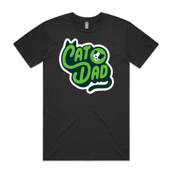 Cat Dad Tee - Charcoal Thumbnail